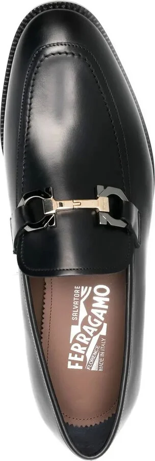 Gancini-buckle detail loafers - Image 4
