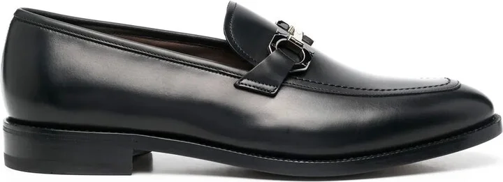 Gancini-buckle detail loafers