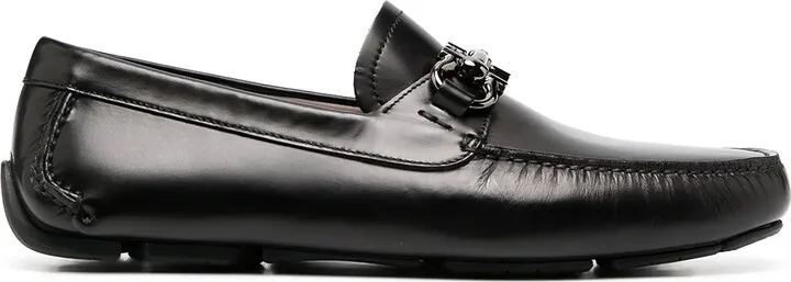 Gancini buckle driving loafers