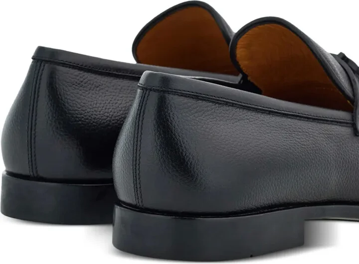 Gancini-buckle leather loafers - Image 3