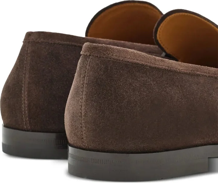 Gancini-buckle leather loafers - Image 3