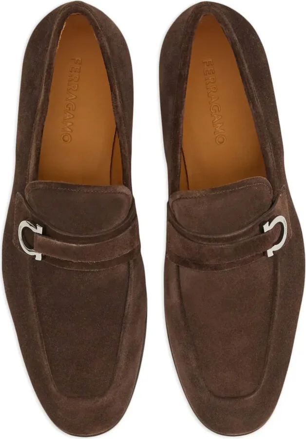 Gancini-buckle leather loafers - Image 4