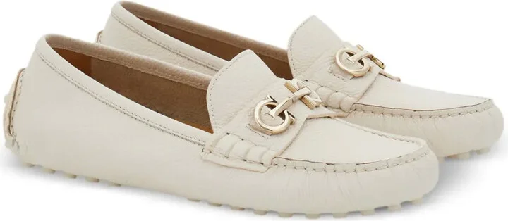 Gancini-buckle leather loafers - Image 2