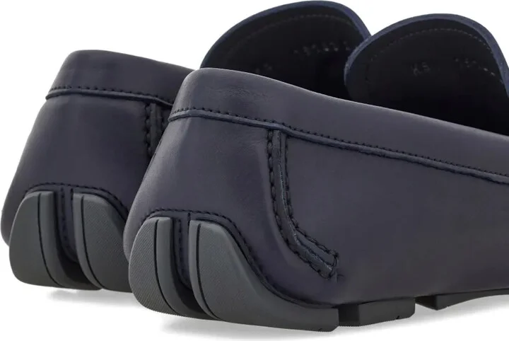 Gancini-Buckle Leather Loafers - Image 5