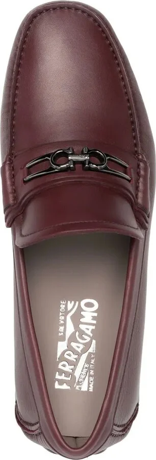 Gancini-buckle leather loafers - Image 4