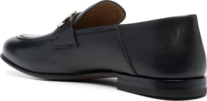 Gancini-buckle leather loafers - Image 3