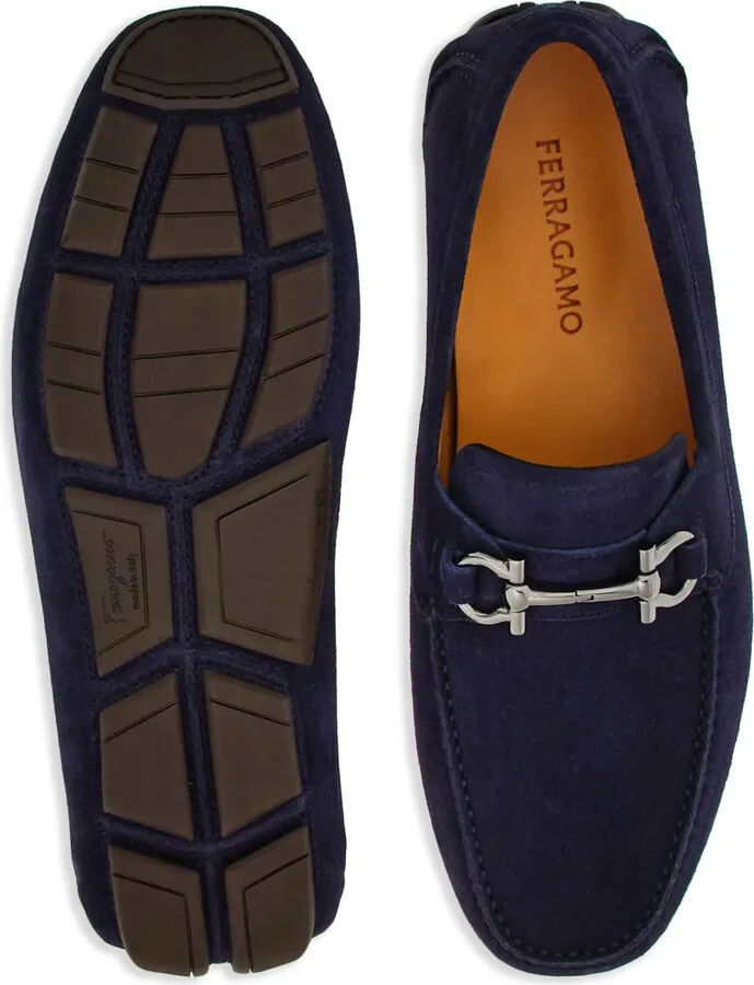 Gancini-buckle leather loafers - Image 4