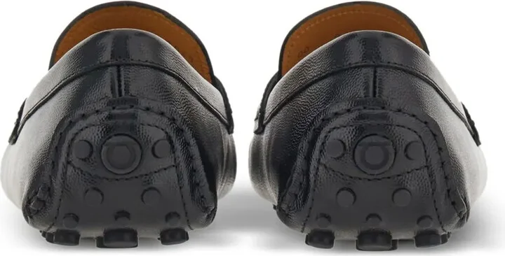 Gancini-buckle leather loafers - Image 3