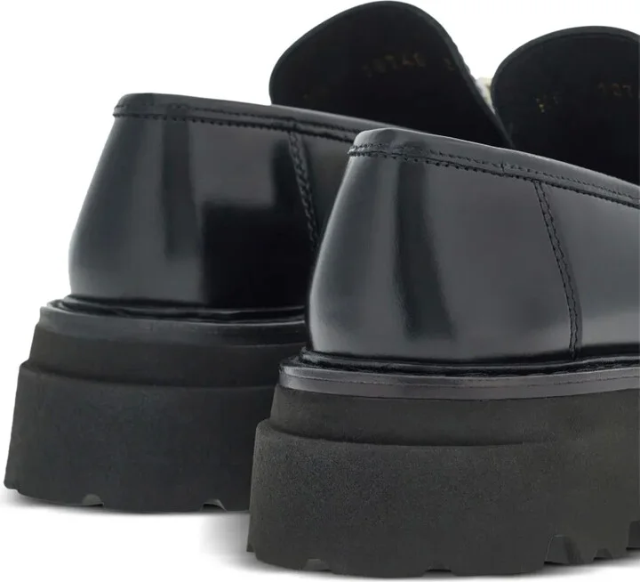 Gancini-buckle leather loafers - Image 3