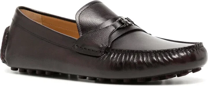 Gancini-buckle leather loafers - Image 2