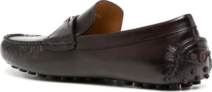 Gancini-buckle leather loafers - Image 3