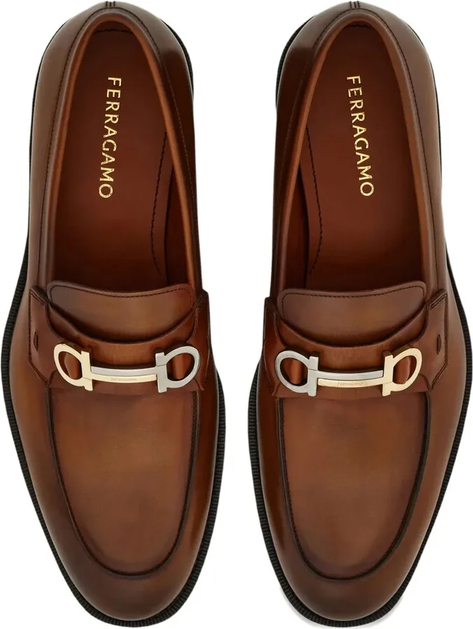 Gancini buckle loafers - Image 4
