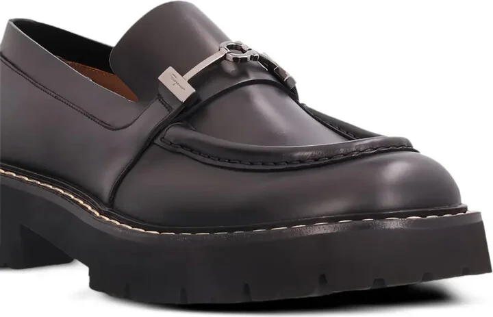 Gancini-buckle loafers - Image 3