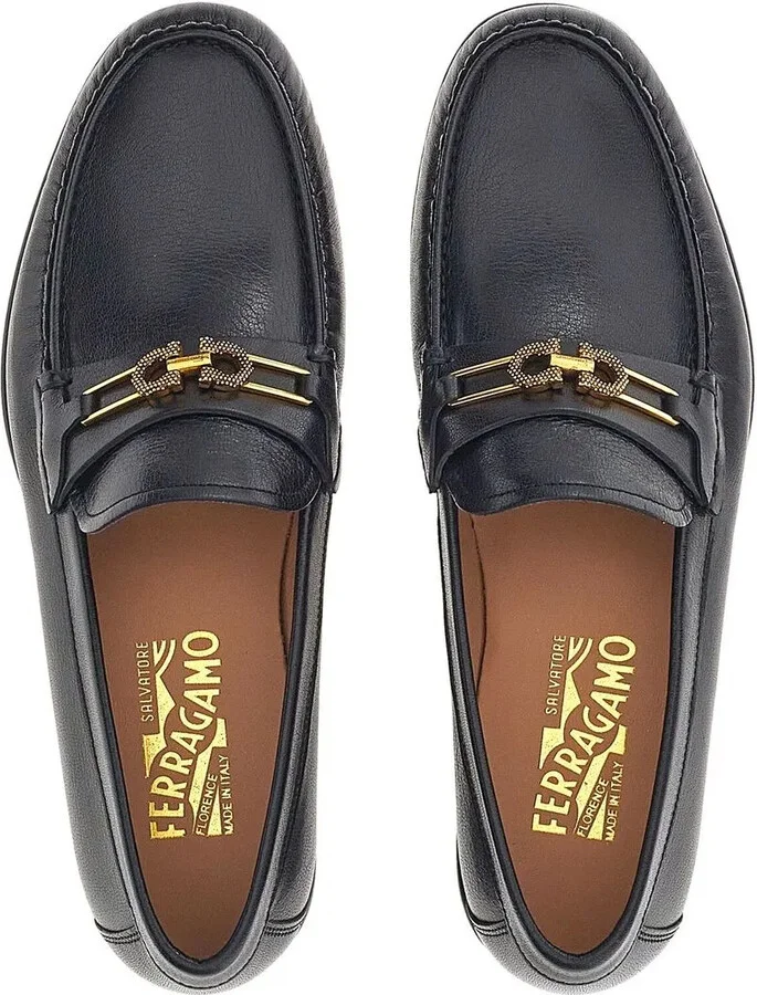 Gancini buckle loafers - Image 4
