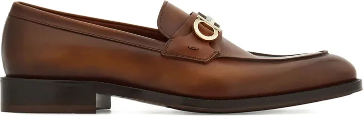 Gancini buckle loafers