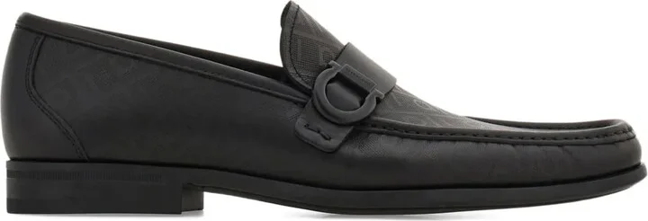 Gancini-buckle loafers