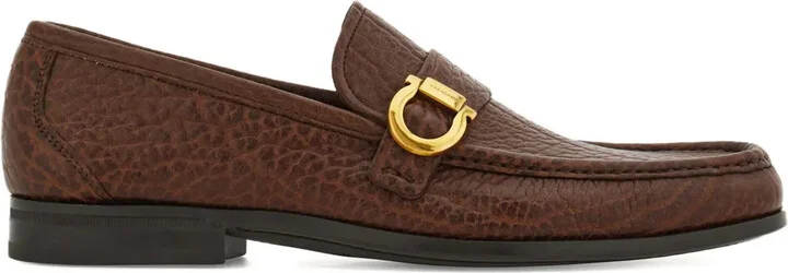 Gancini buckle loafers