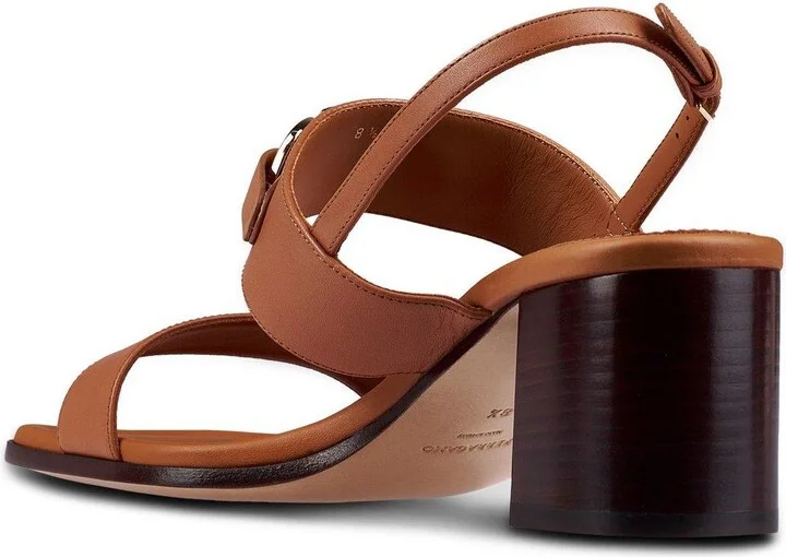 Gancini-buckle Square-toe Sandals - Image 3