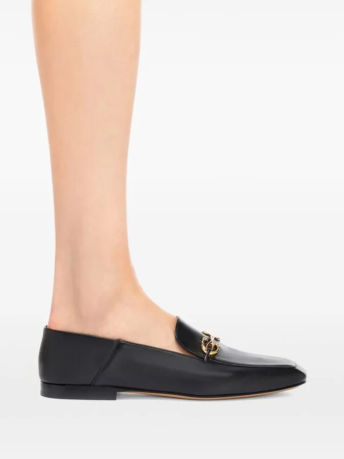 Gancini-charm leather loafers - Image 5