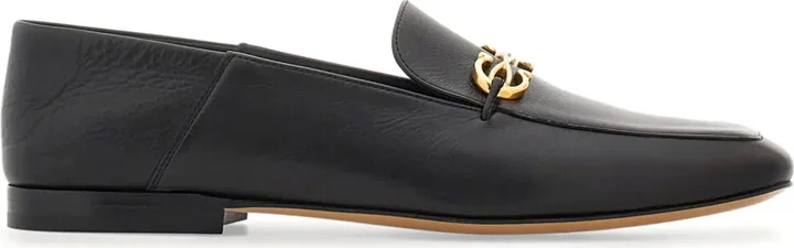 Gancini-charm leather loafers