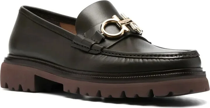 Gancini chunky leather loafers - Image 2