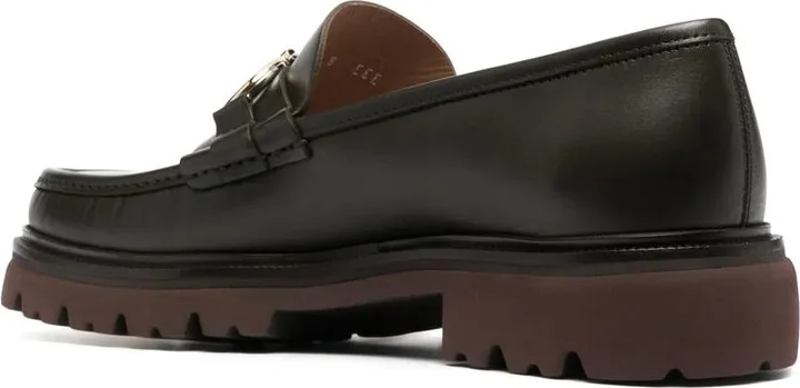 Gancini chunky leather loafers - Image 3