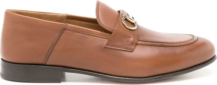 Gancini collapsible-heel loafers