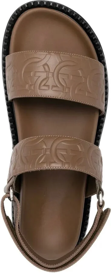 Gancini debossed sandals - Image 4