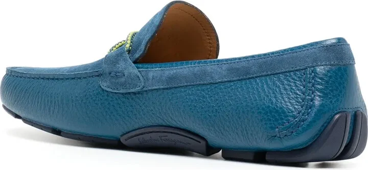 Gancini-detail calf-leather loafers - Image 3