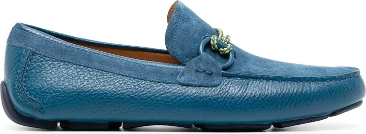 Gancini-detail calf-leather loafers