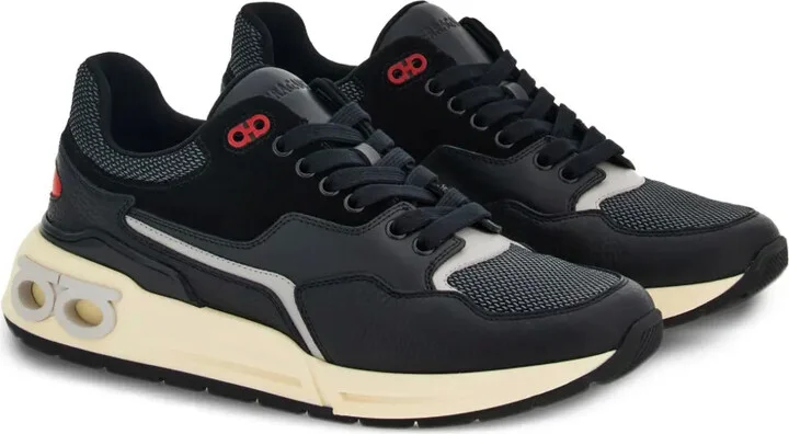 Gancini detail lace-up sneakers - Image 2
