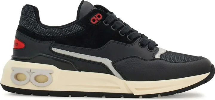 Gancini detail lace-up sneakers