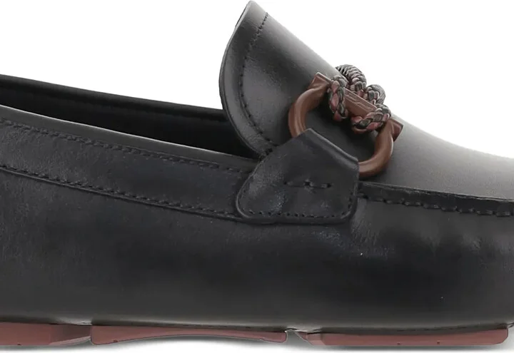 Gancini-detail leather loafers - Image 5