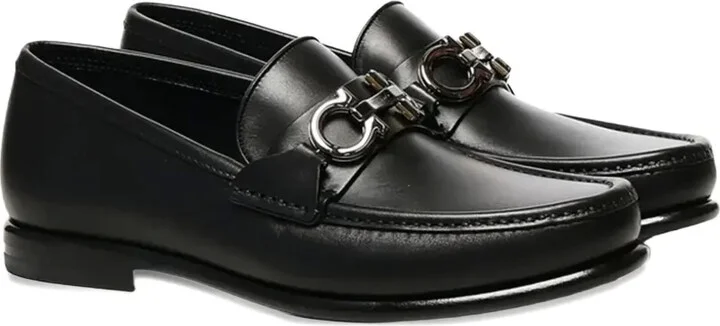 Gancini-detail leather loafers - Image 2