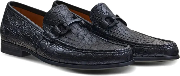 Gancini-detail leather loafers - Image 2