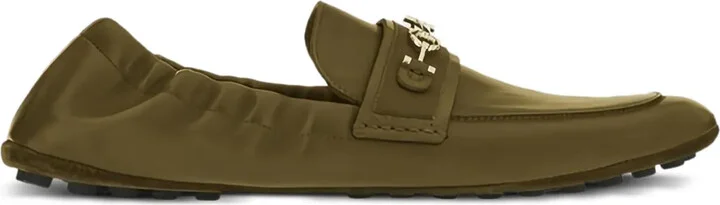 Gancini-detail leather loafers