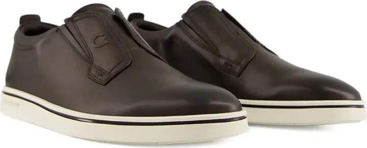 Gancini-detail leather slip-on sneakers - Image 2