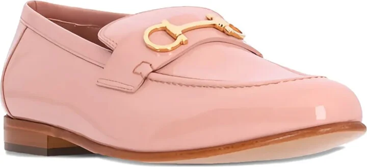 Gancini-detail patent loafers - Image 4