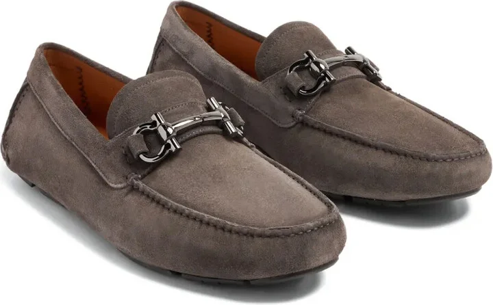 Gancini-detail suede loafers - Image 2