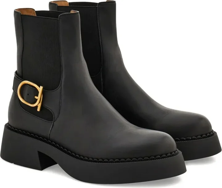 Gancini-embellished ankle boots - Image 2