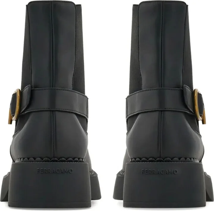Gancini-embellished ankle boots - Image 3