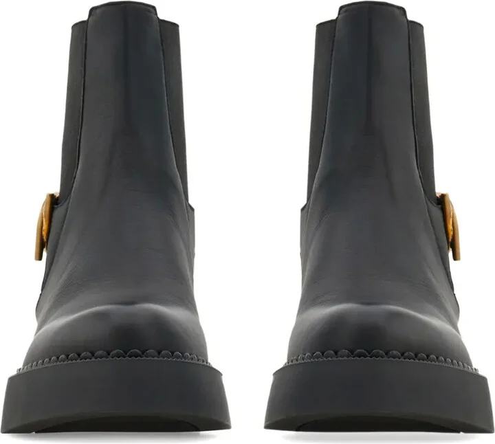 Gancini-embellished ankle boots - Image 4