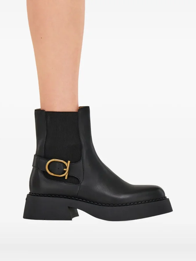Gancini-embellished ankle boots - Image 5