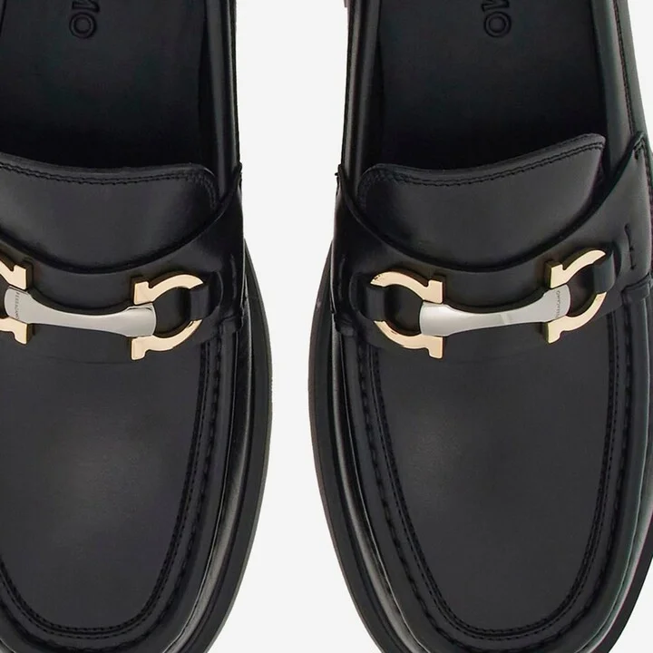 Gancini Embellished Loafers - Image 4