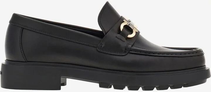 Gancini Embellished Loafers