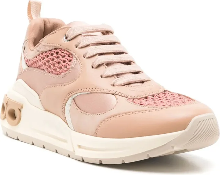 Gancini-embossed panelled sneakers - Image 2
