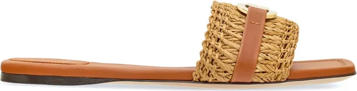 Gancini flat sandals