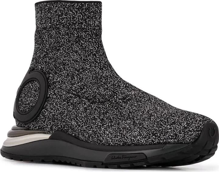 Gancini glitter sneakers - Image 2