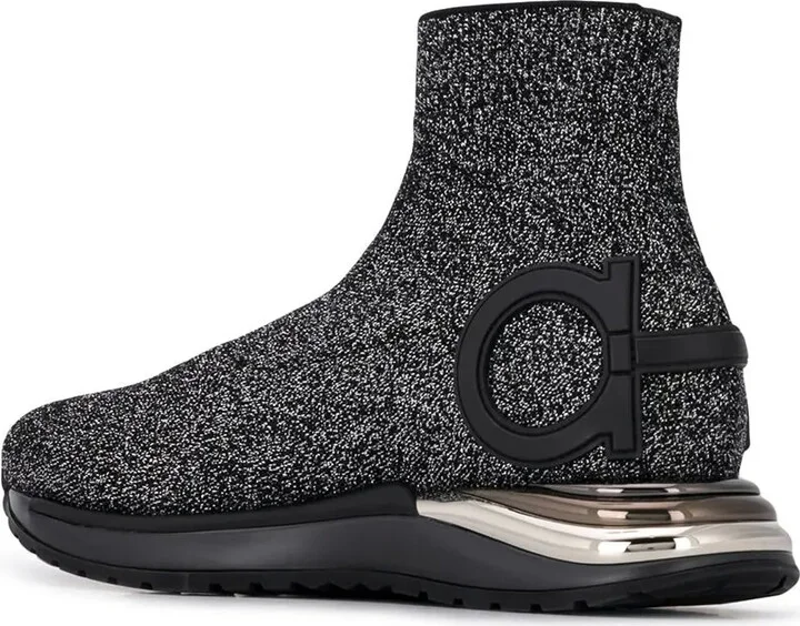 Gancini glitter sneakers - Image 3