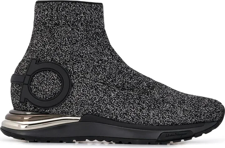 Gancini glitter sneakers